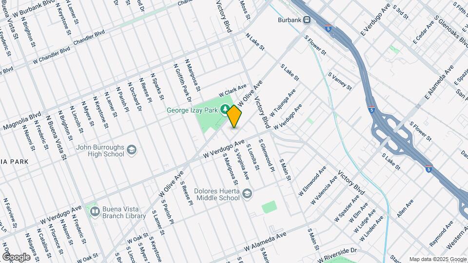 Angeleno Mapa y Detalles de la Ubicación