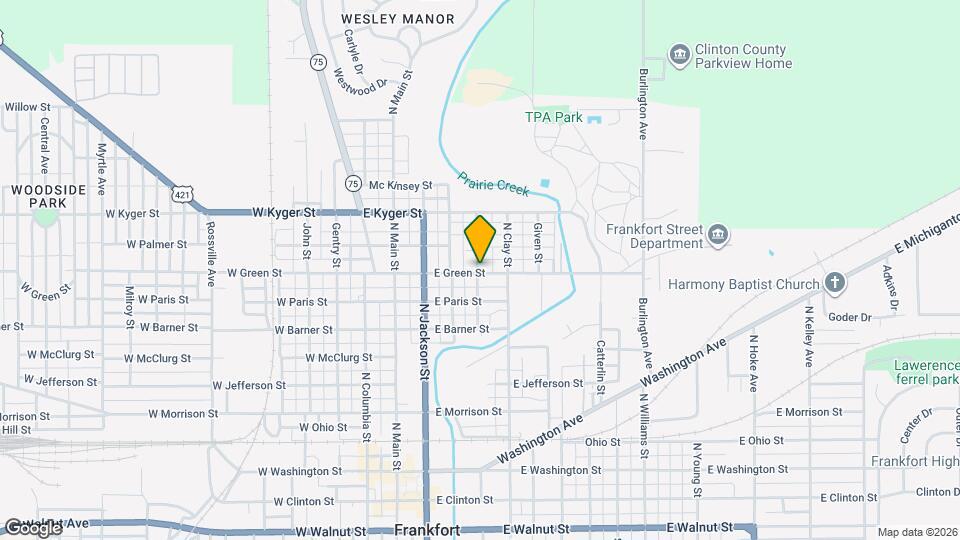 402 E Green St Map and Location Details