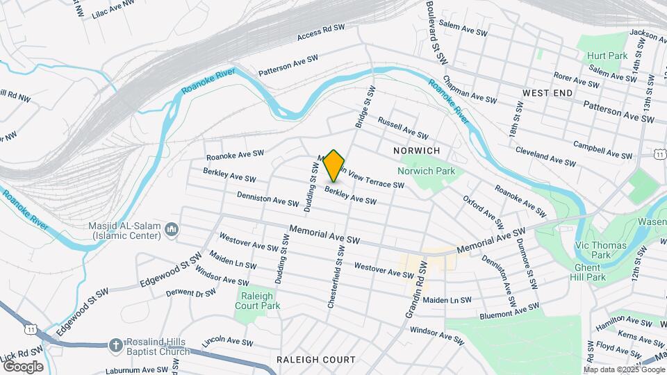 2225 Berkley Ave SW, Unit Apt. 2 Map and Location Details