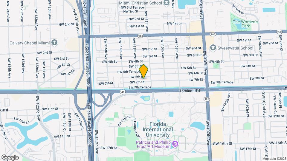 11255 SW 7th St Map and Location Details