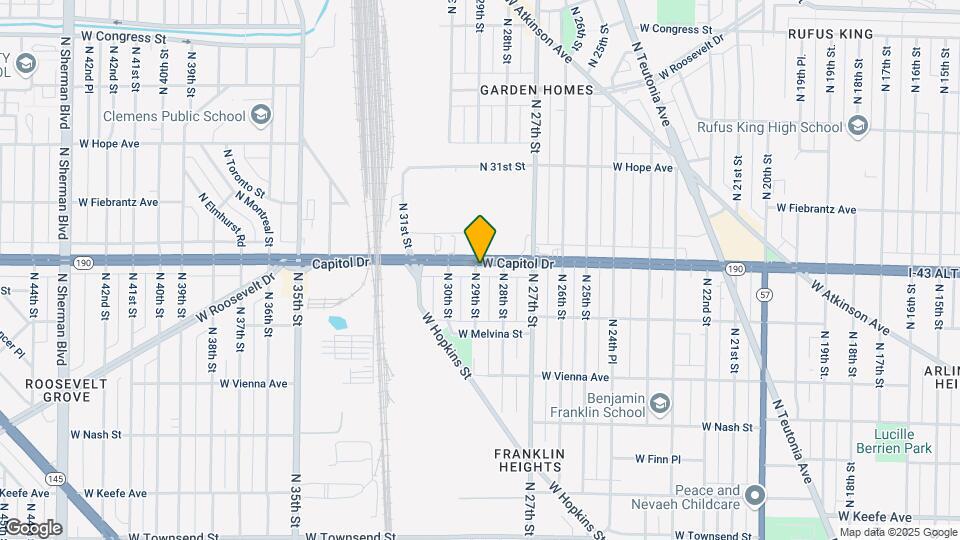 2831 W Capitol Dr, Unit 1 Map and Location Details