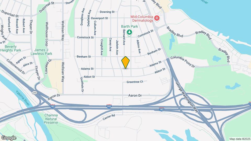 601 Adams St Mapa y Detalles de la Ubicación
