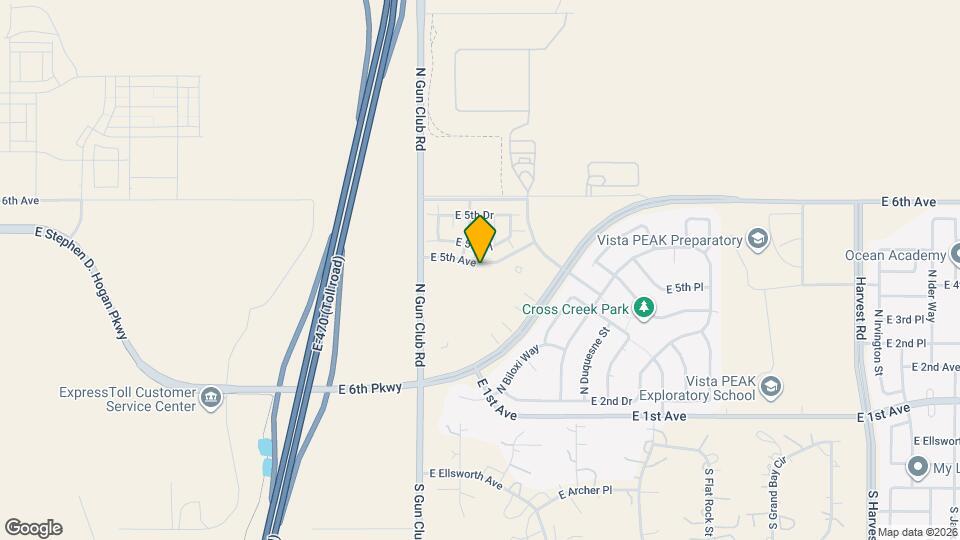 23578 E 5th Ave Mapa y Detalles de la Ubicación