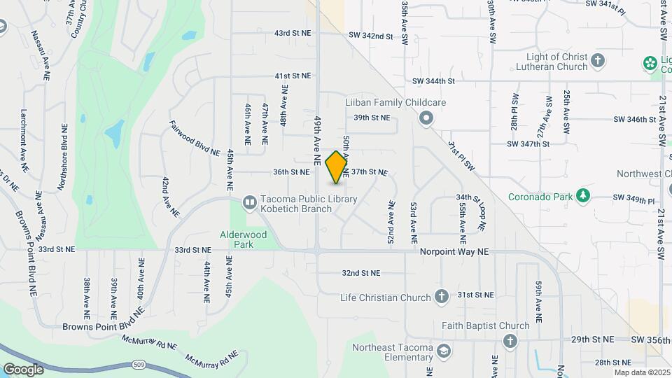 4917 35th St NE Map and Location Details