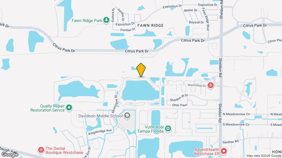 9130 Lake Chase Island Way Map and Location Details