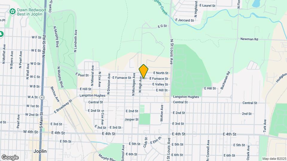 1306 E Furnace St Map and Location Details