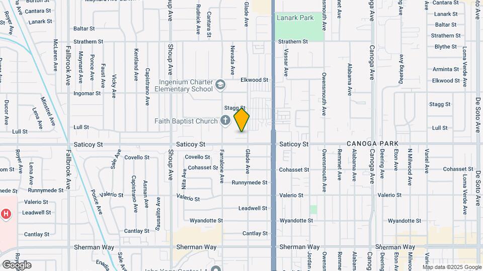7615 Glade Ave Mapa y Detalles de la Ubicación