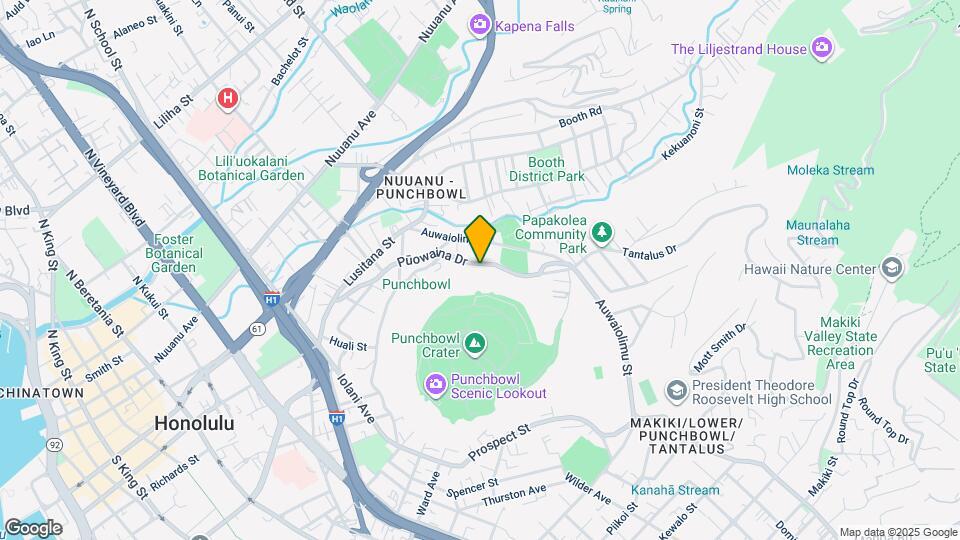 1959 Puowaina Dr Map and Location Details
