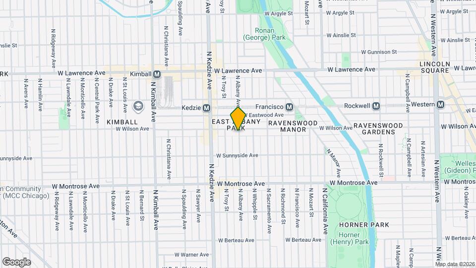 4543 N Albany Ave Map and Location Details