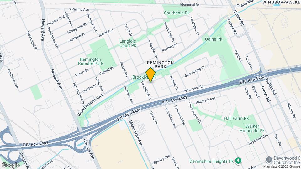 1087 Brookview Crescent Map and Location Details