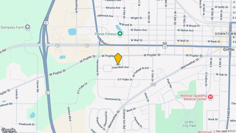 1247 Cherokee Ave Map and Location Details