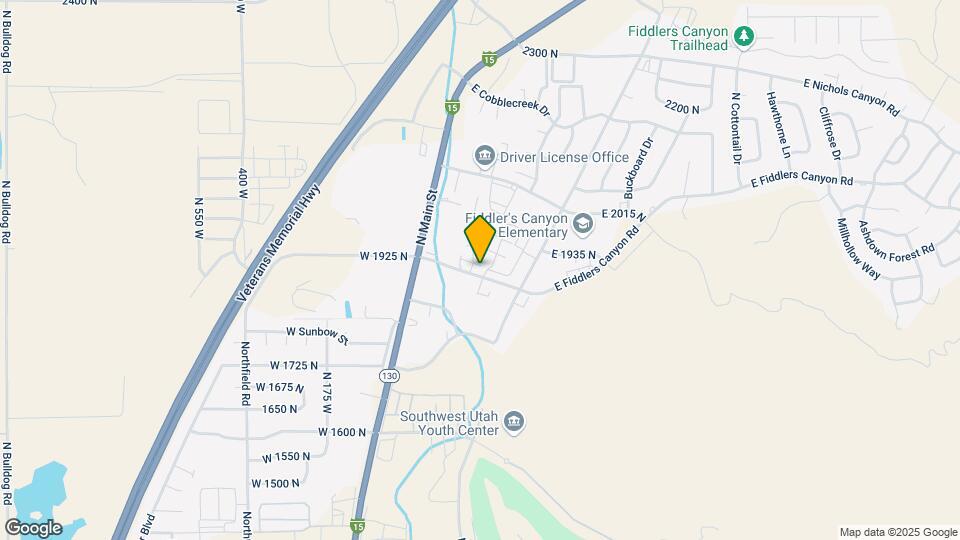 173 E Fiddlers Canyon Map and Location Details