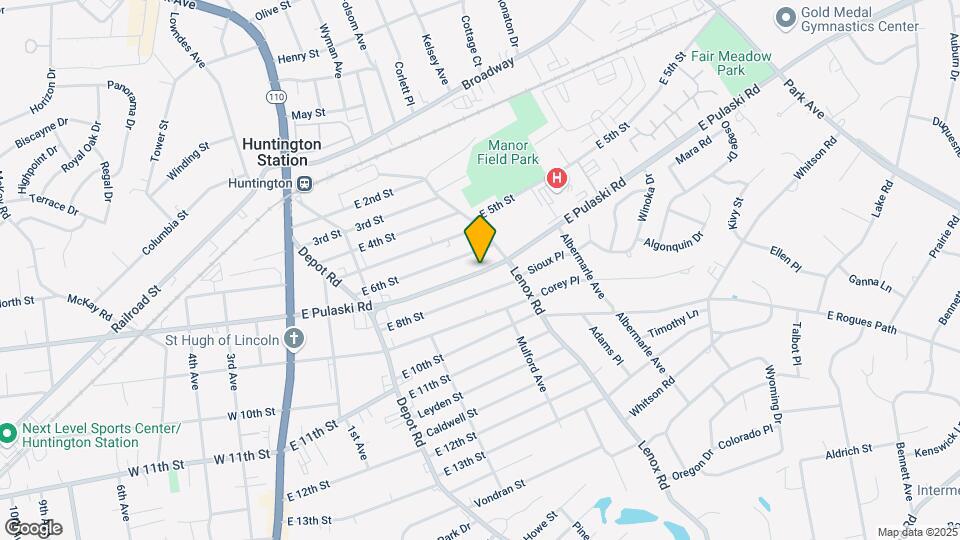 132 E Pulaski Rd Map and Location Details