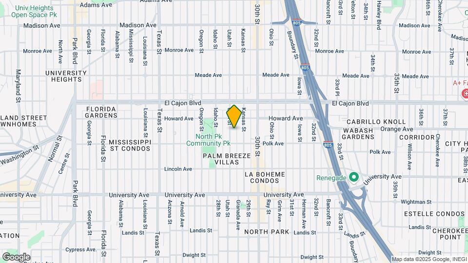 4141 Utah St Mapa y Detalles de la Ubicación