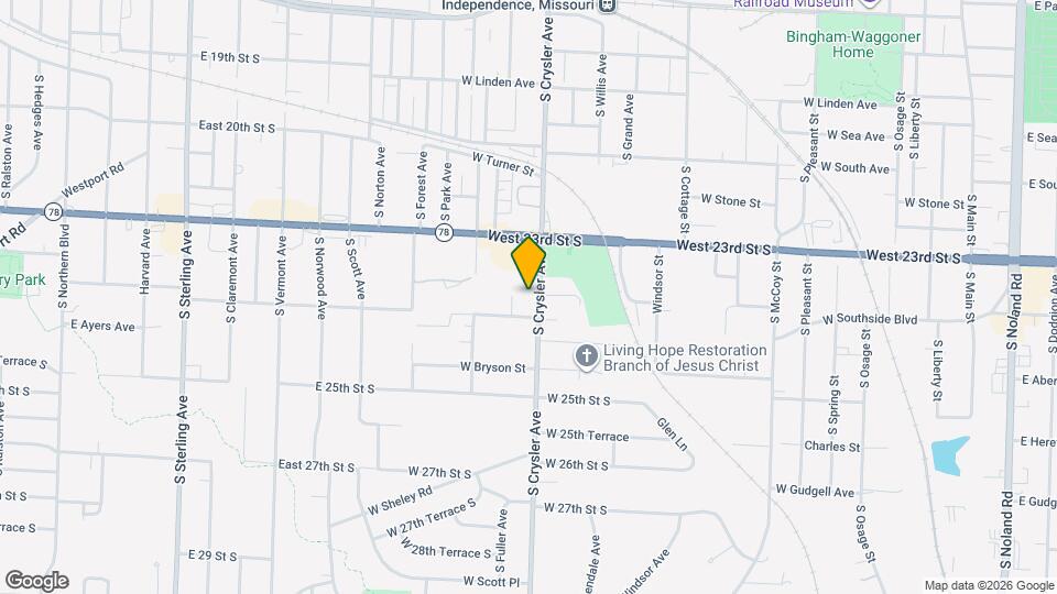 2342 S Crysler Ave Map and Location Details