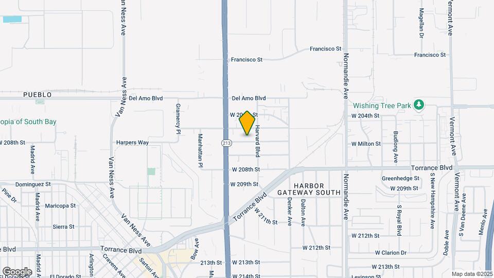 1619 W 206th St Map and Location Details