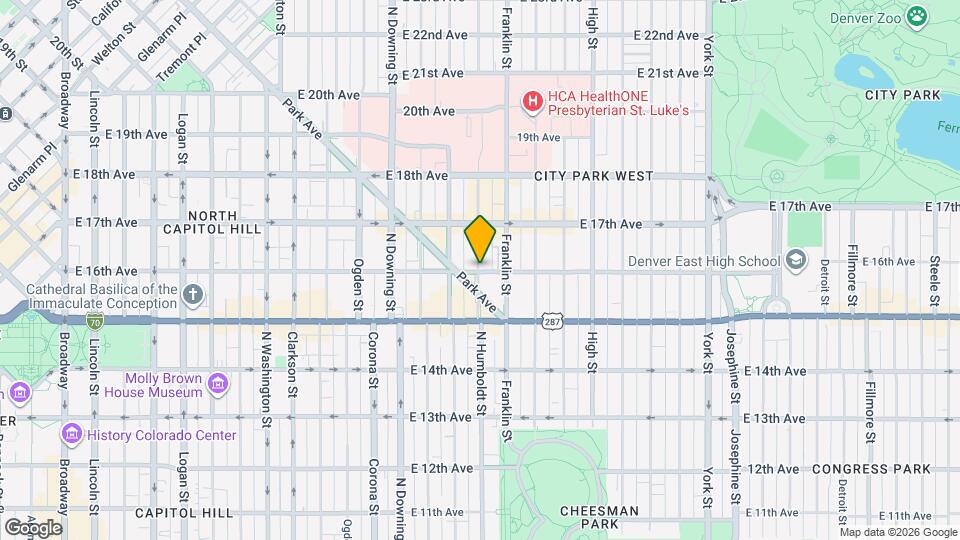 1600 Humboldt Street, Unit A Map and Location Details