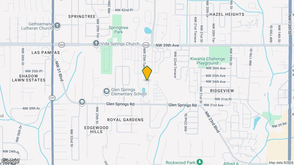 3402 NW 25th Terrace Map and Location Details