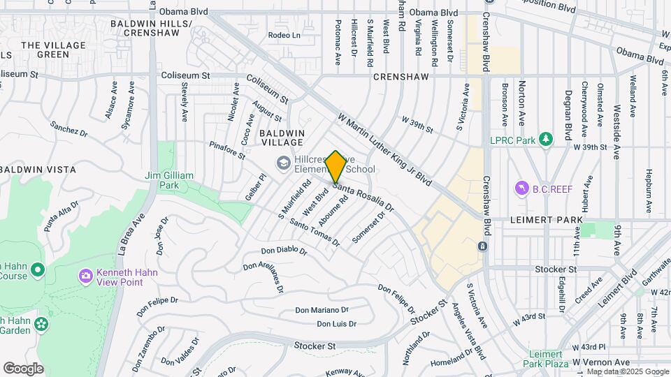 4122-4126 Santa Rosalia Dr Map and Location Details