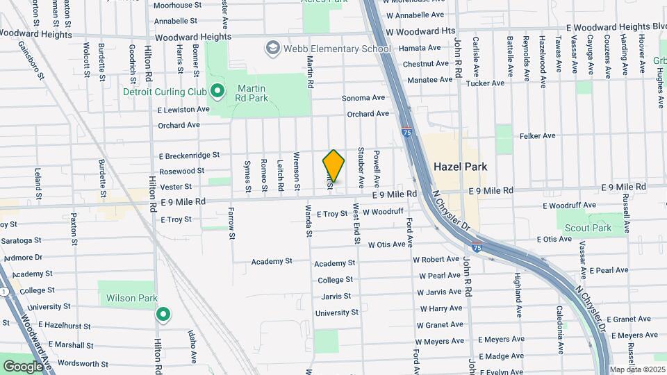 1834 Almont St Map and Location Details