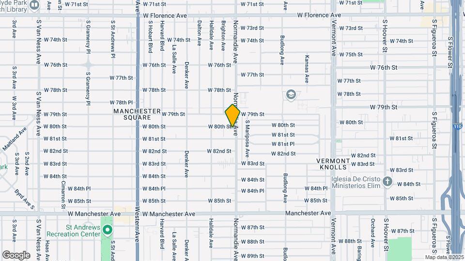 1408 W 80th St Map and Location Details