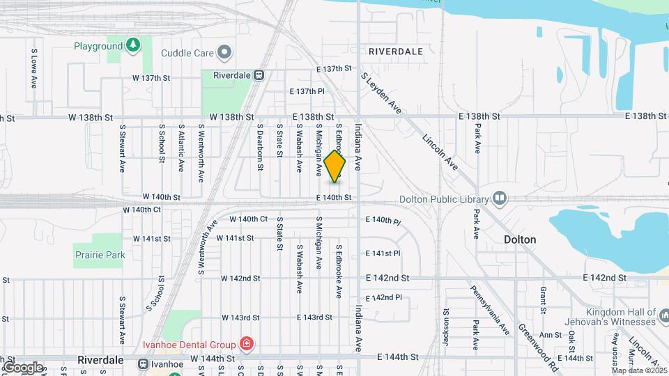 13934 S Edbrooke Ave Map and Location Details