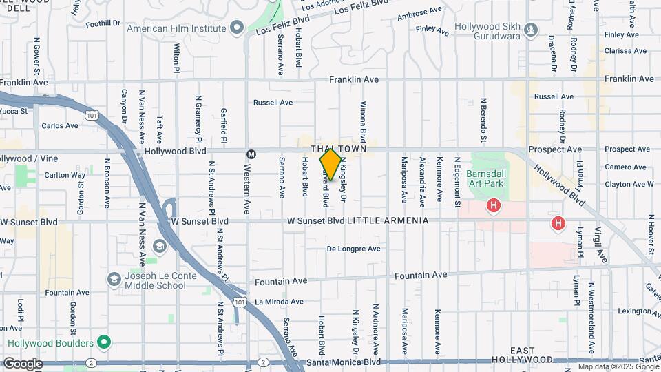 1558 N Harvard Blvd Mapa y Detalles de la Ubicación
