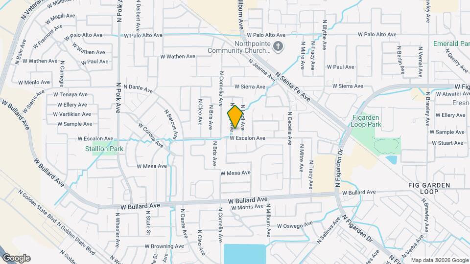 6220 N Gilroy Ave Map and Location Details