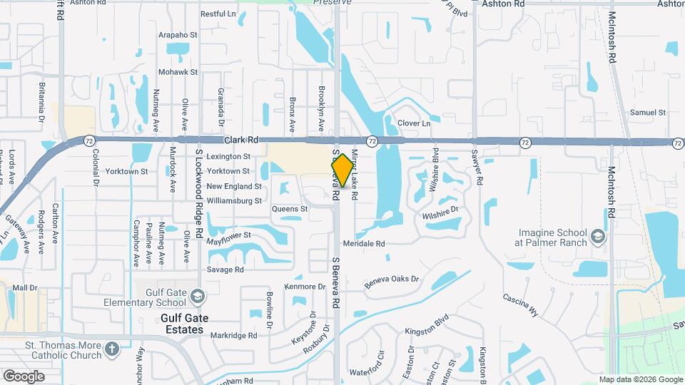 6007 S Beneva Rd Map and Location Details
