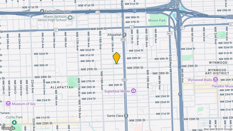 1270 NW 29th Terrace Map and Location Details