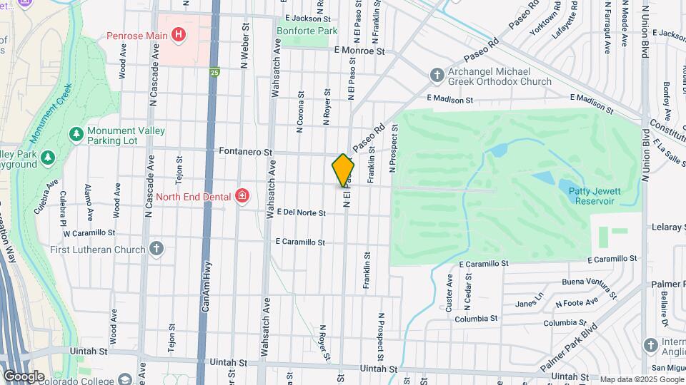 1728 N El Paso St Map and Location Details