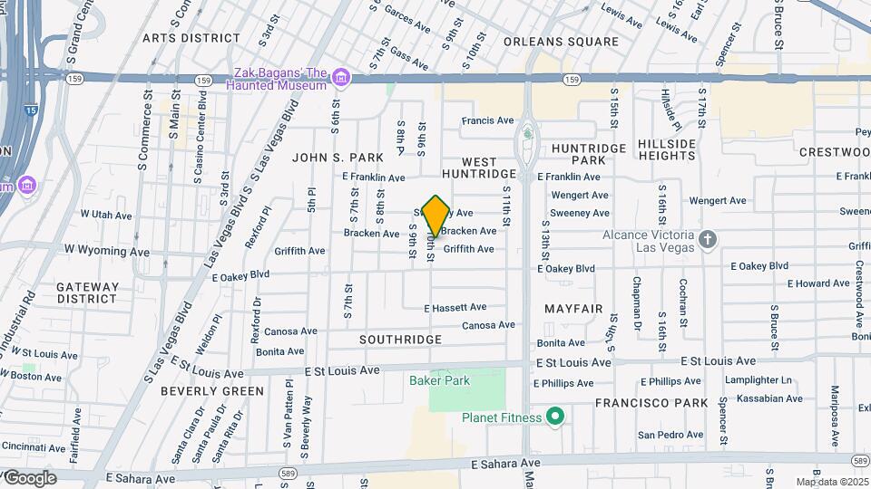 1001 Griffith Ave Mapa y Detalles de la Ubicación