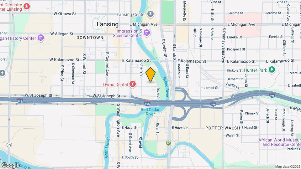 325 E Hillsdale St Map and Location Details