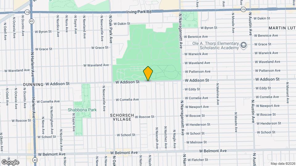 6561 W Addison St, Unit 2 bedroom apartment for r Map and Location Details