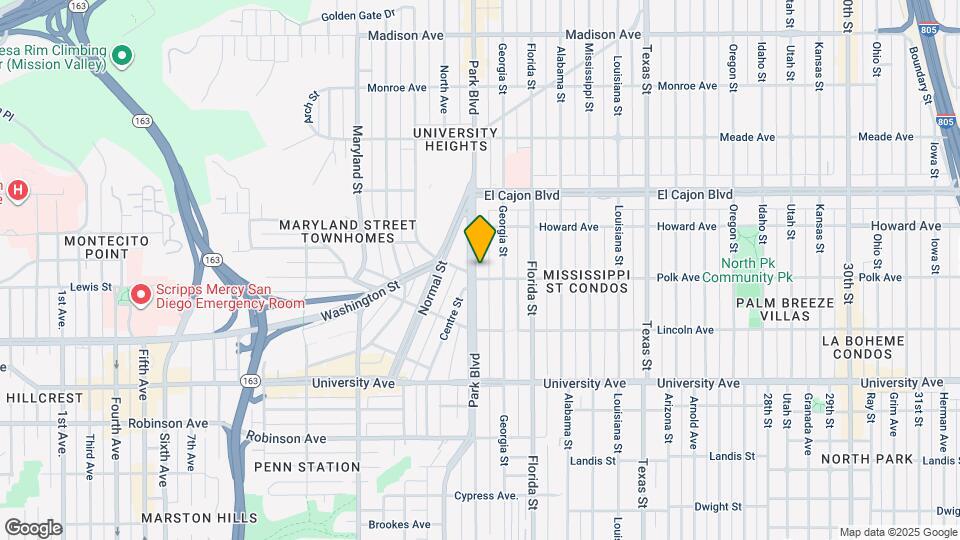 4115 1/2-3787 Park Blvd Map and Location Details