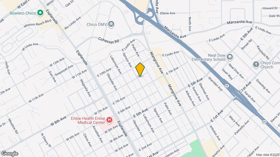 1734 Spruce Ave Map and Location Details