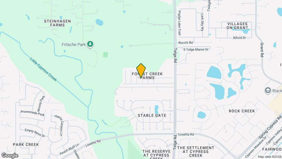 15807 Little Miss Creek Dr Map and Location Details