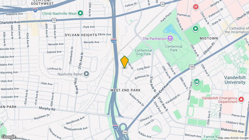 3181 Parthenon Ave Map and Location Details