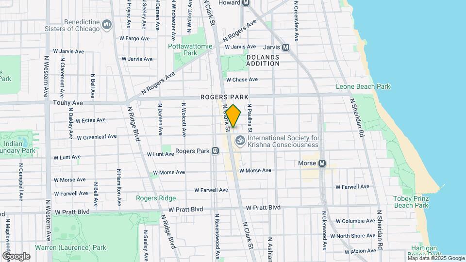 1736 W Greenleaf Ave Map and Location Details