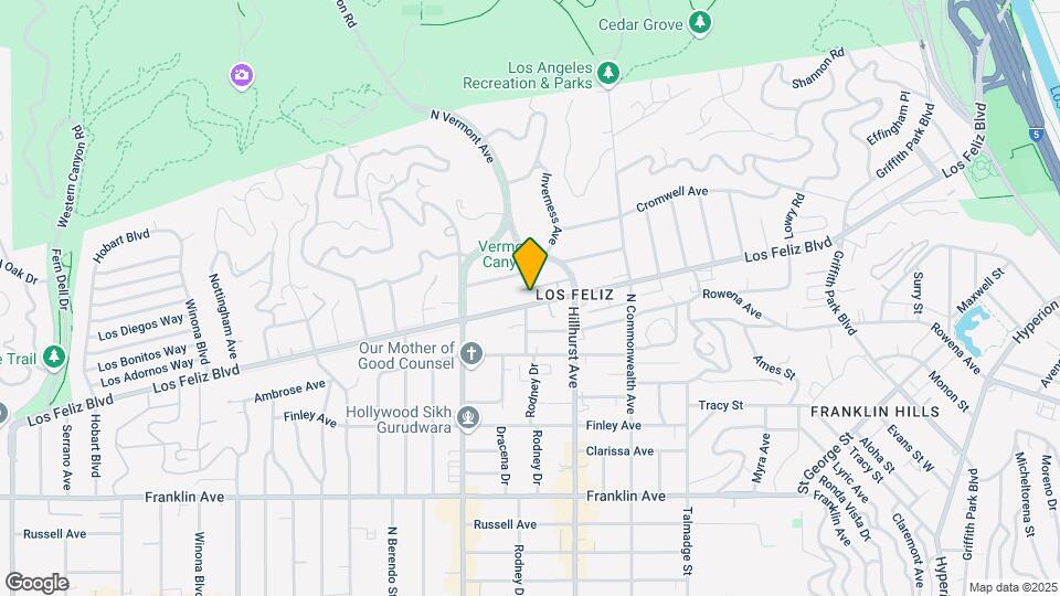Los Feliz Map and Location Details