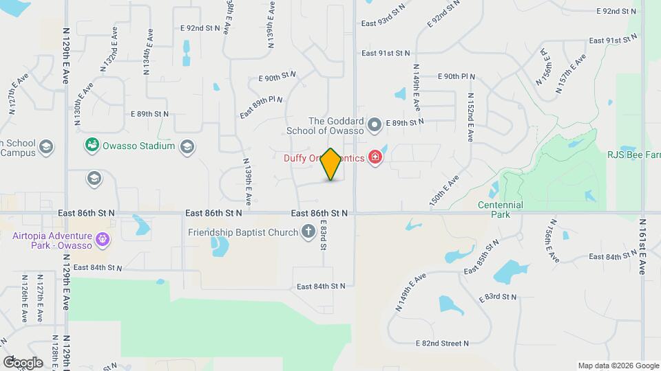 14304 East 87th St N Mapa y Detalles de la Ubicación