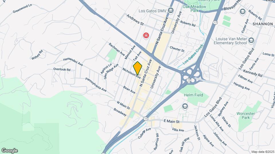 Los Gatos 4-Plex Mapa y Detalles de la Ubicación