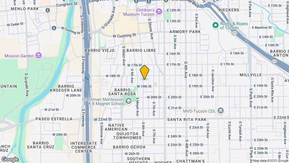 829-835 S 8th Ave Map and Location Details