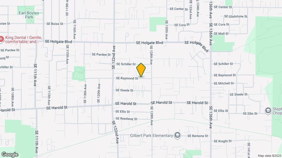 12606 SE Ramona St Map and Location Details