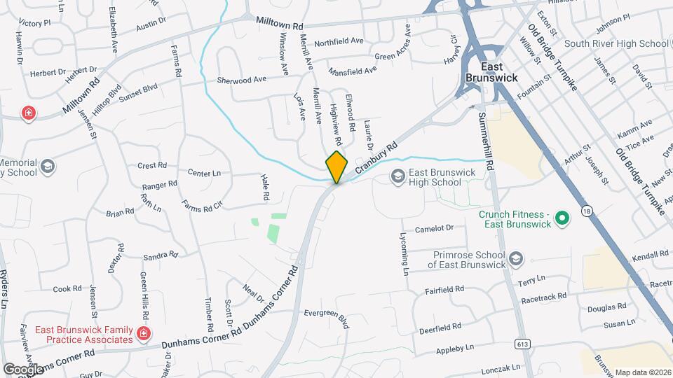 406 Cranbury Rd Map and Location Details