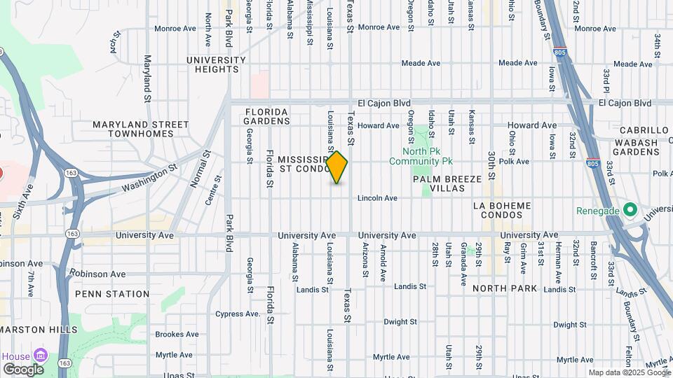 4021 Louisiana St Map and Location Details