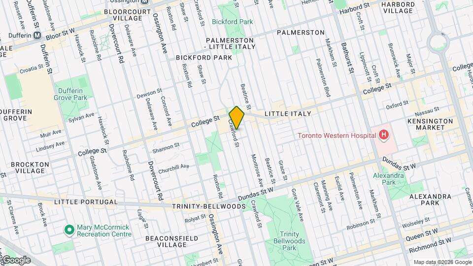 401 Crawford St Map and Location Details