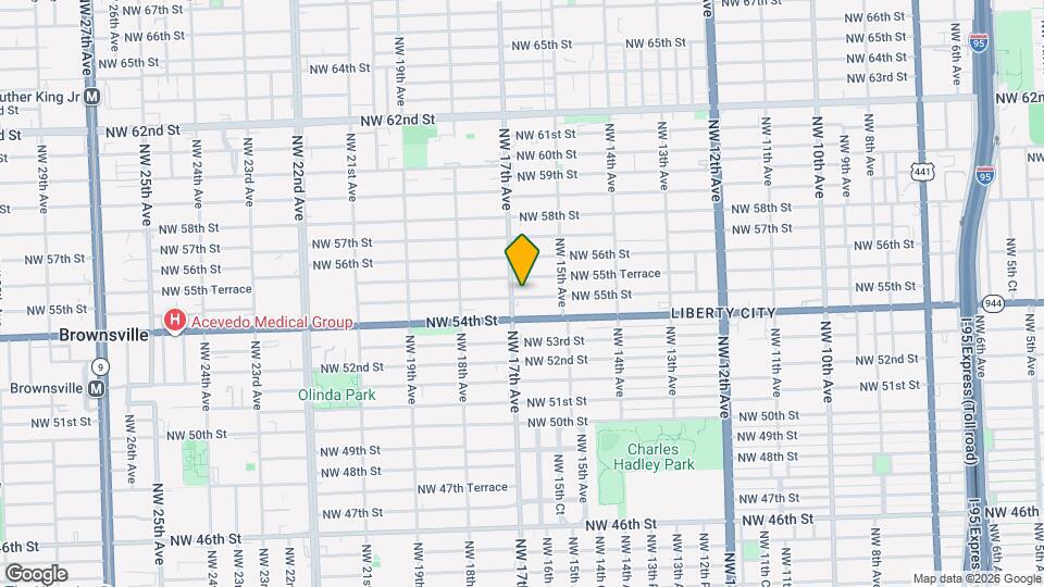 1621 NW 55th St Map and Location Details