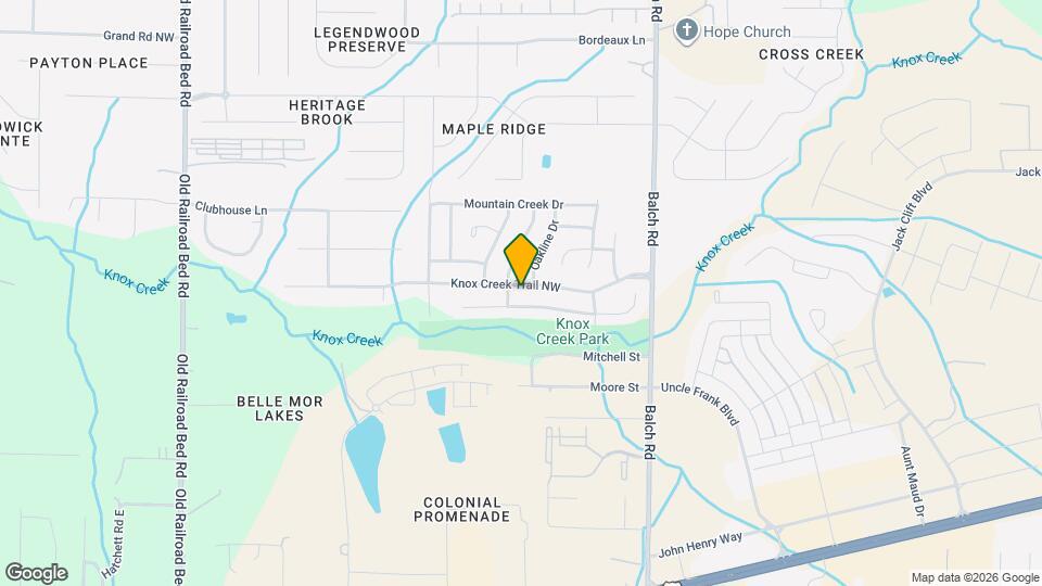 237 Knox Creek Trail NW Map and Location Details