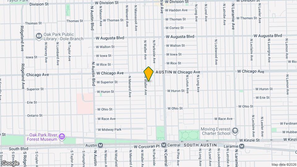 725 N Waller Ave Map and Location Details